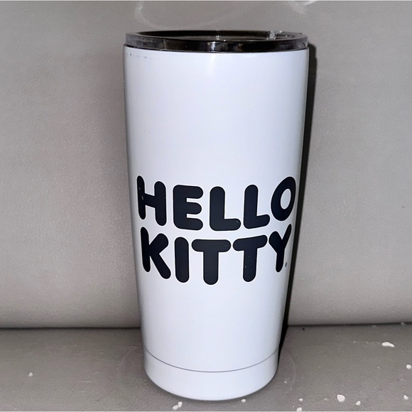 Sanrio Hello Kitty Face Stainless Steel White Tumbler - Picture 3 of 6